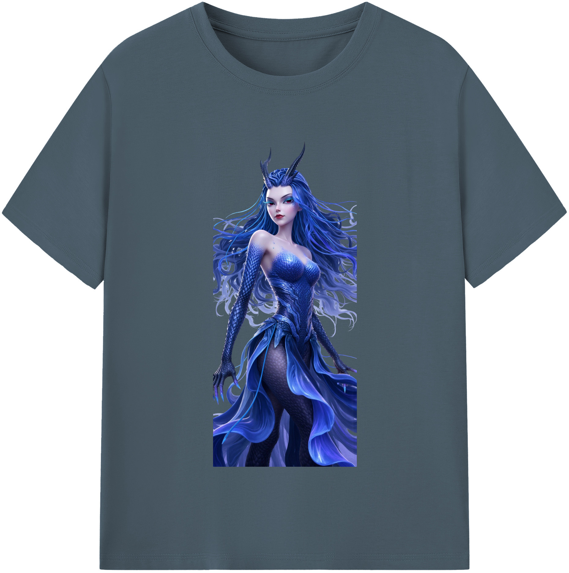 （画像用） Ne Zha 2 ナタ 魔童の大暴れ 綿100％半袖Tシャツ（フロントプリント）